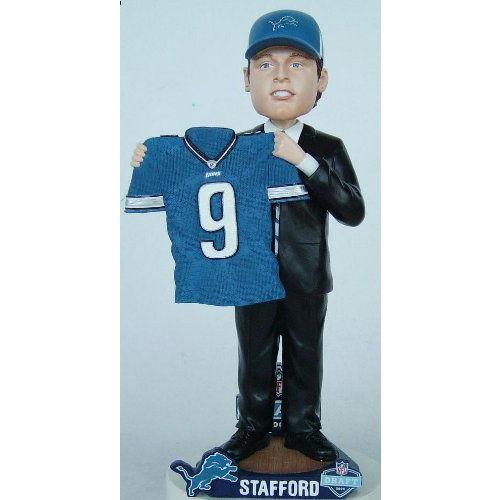 Matthew Stafford Detroit Lions NFL Draft Pick Bobblehead フィギュア ダイキャスト 人形