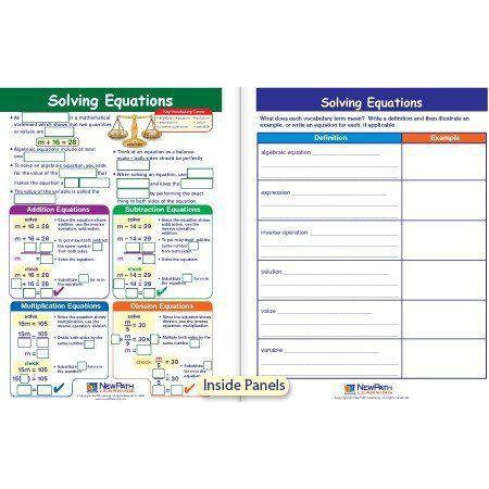 Quality value Solving Equations Visual Learning Guide Math Gr 6-9 By New Path Learning フィギュア