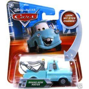 ディズニー / ピクサー CARS Movie 1:55 Die Cast Car with Lenticular Eyes Brand New Teal Mater Matte