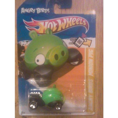2012 Hot Wheels ホットウィール ANGRY BIRDS- MINION GREEN PACKAGE CHASE 1:64 DIECAST CAR- NEW IN PA