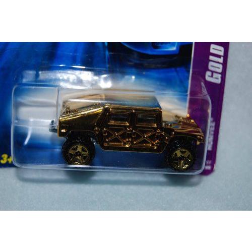 日本初の公式オンライン 2006 - Hot Wheels ホットウィール - Gold Rides - Humvee - Gold - 03 of 04 in Series - Limited Editi