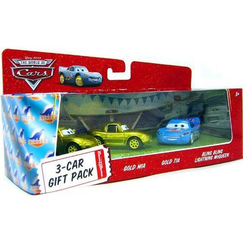 ディズニー / ピクサー CARS Movie 1:55 Die Cast Cars 3-Car Gift Pack Bling Bling McQueen, Gold Mia
