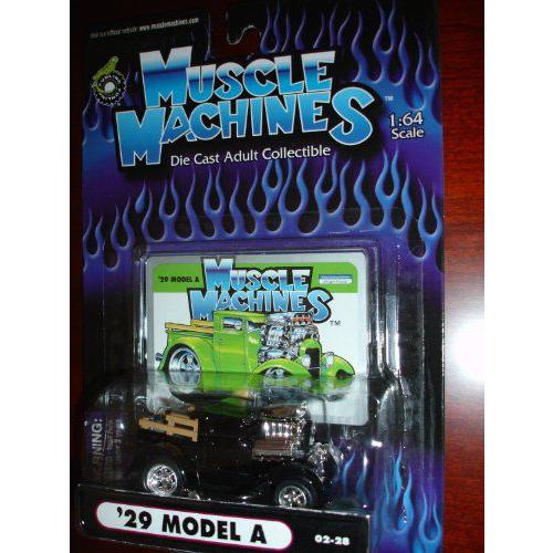 Muscle Machines 29 Model A Black with Hood Scoopミニカー モデルカー ダイキャスト