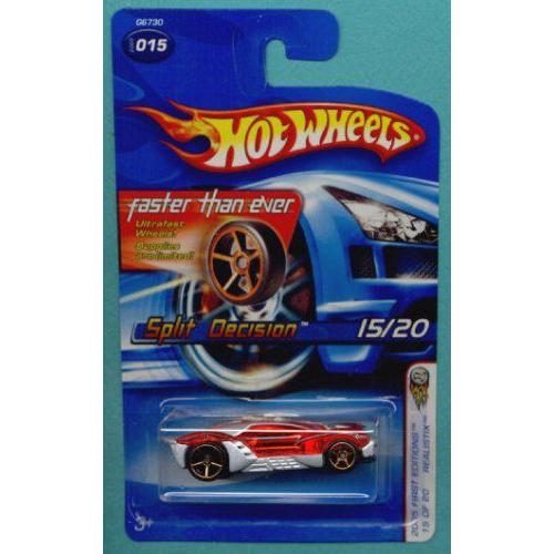 【名入れ無料】 ホットウィール Wheels Hot マテル Mattel 2005 #015ミ Car Cast Die Decision Split Red スケール 1:64 ミニカー