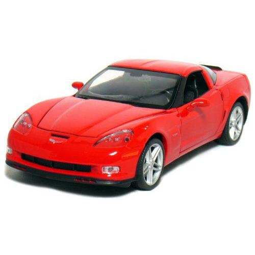 公式特売 Welly 1/24 スケール Die-cast Collection: 2007 Chevy シボレー Corvette Z06， Red.ミニカー モデルカー