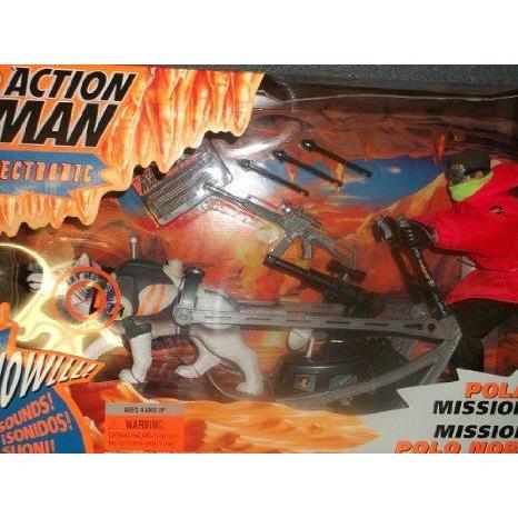 Action Man Electronic Polar Mission 12 Inch フィギュア Playset with Howling Wolf Blizzard