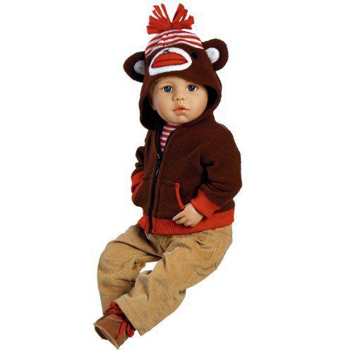 販売正規 Collectible Boy Doll， My Little Monkey， 19-inch GentleTouch Vinyl ドール 人形 フィギュア