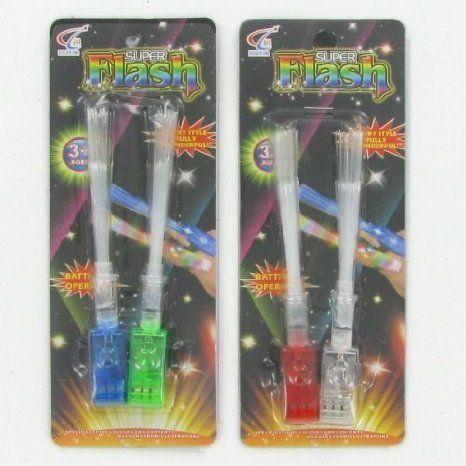 Ddi 4 Pc Clip On Finger Lights 4 Colors Pointing Finger Fiber Lights (Pack Of 72)