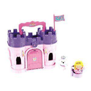 Exclusive Fisher-Price (フィッシャープライス) Little People Play 'N Go Castle - Pink Princess