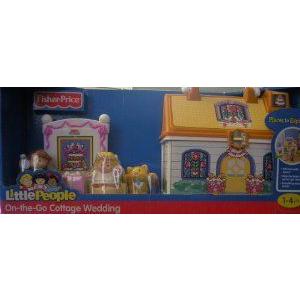 Fisher Price (フィッシャープライス) Little People On-The-Go Cottage Wedding Take Along