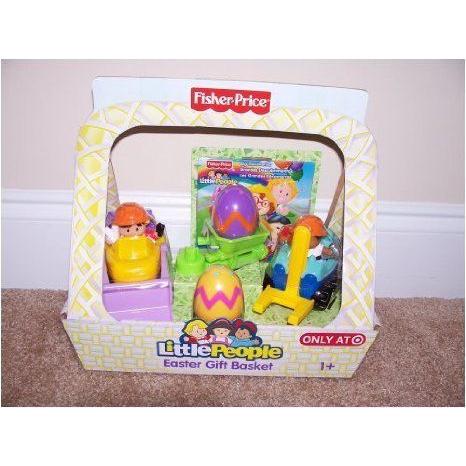 Fisher Price (フィッシャープライス) Little People Spring Gift Basket Set for Boys includes Free DV