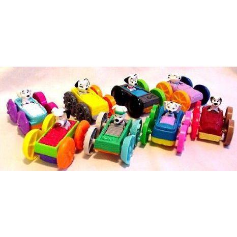McDonalds - Dalmatians Flip Cars Happy Meal Set - 1998 ドール 人形 フィギュア