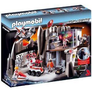 PLAYMOBIL (プレイモービル) Secret Agent Headquarters Construction Set with Alarm System