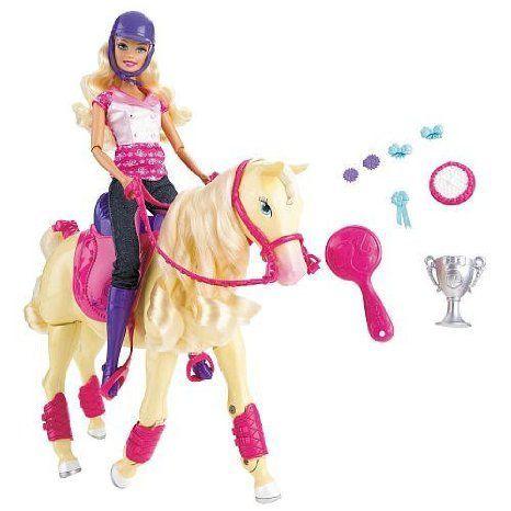 チープ Barbie(バービー) Champion Tawny Trotting Horse & Barbie(バービー) Doll Set ドール 人形 フィギュア