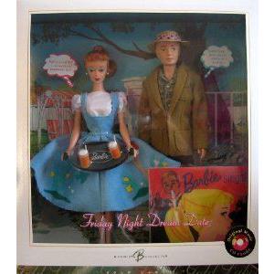 Friday Night Dream Date Barbie(バービー) & Ken Doll Giftset w CD - Gold Label Reproduction Barbie(