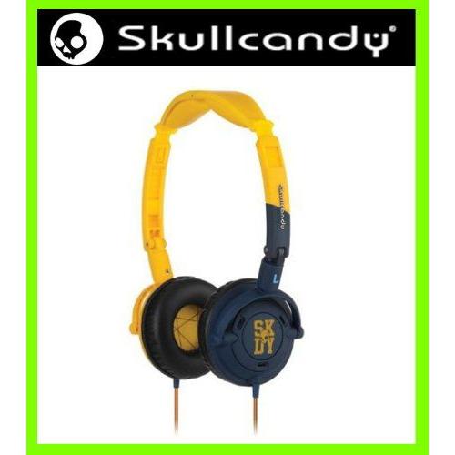 Skullcandy LOWRIDER MIC'D YELLOW/NAVYスカルキャンディヘッドフォン