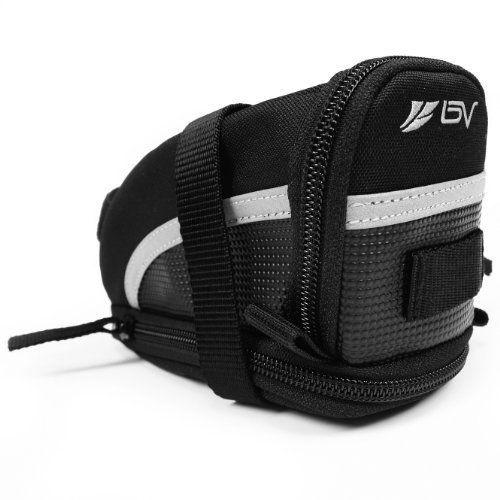 BV Bicycle Strap-On Saddle/Seat Bag Medium Black
