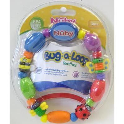 Nuby Bug-a-Loop Teether Bead Necklace (4-Pack)