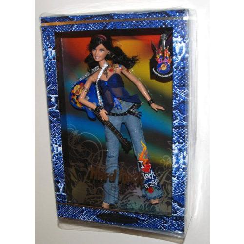 超小型PC 2005 Barbie(バービー) Collector Silver Label， Hard Rock Barbie(バービー) Doll with Guitar and Excl