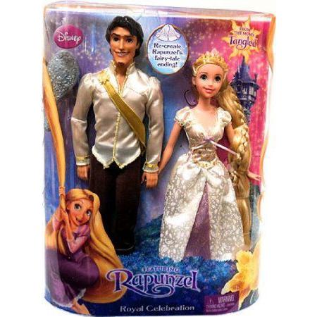 Disney (ディズニー)Tangled Doll Figure 2Pack Set Royal Celebration Flynn Rider in White Shirt Rapu