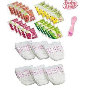Hasbro (ハスブロ) Baby Alive (ベビーアライブ) Diapers, Food and Juice Accessory Pack ドール 人形 ハスブロ ベビーアライブ たべるのだいすきリリー 子ども 知育玩具