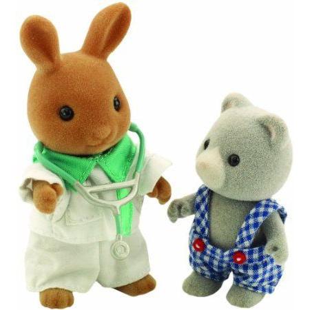 Sylvanian Families Paramedic and Patient ドール 人形 フィギュア