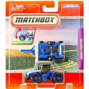 2009 - Mattel (マテル) - Matchbox (マッチボックス) - Mega トラクター (Blue) - Articulated Steering