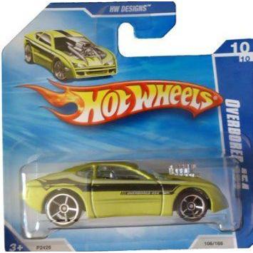 2009 Hot Wheels (ホットウィール) OVERBORED 454 (Lime Green) #106/166, HW Designs #10/10 (SHORT CAR