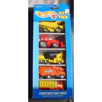 Hot Wheels (ホットウィール) Construction Crew 5-Car Gift Pack 1:64 スケール Collectible Cars ミニ