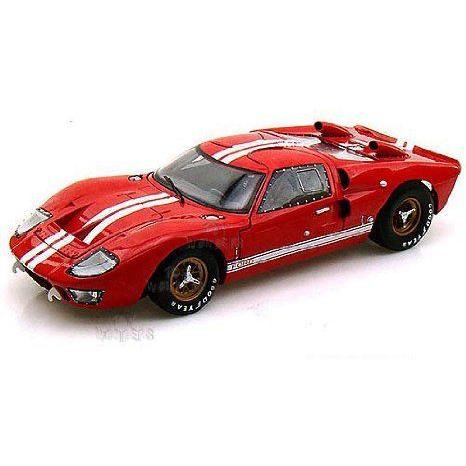 Shelby - Ford (フォード) GT-40 MK II Hard Top (1966, 1:18, Red w/ White Stripes) ミニカー ダイキャ