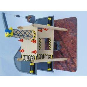 新品即決 Construction Building Site 3 Level Wooden Crane Set ミニカー ミニチュア 模型 プレイセット自動車 ダ 人気ブランド Www Ladislexia Net