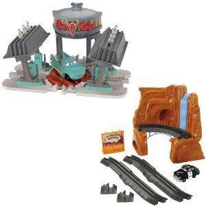 Fisher-Price (フィッシャープライス) Geotrax Cars Flos V8 Caf? and Sheriff's Look Out Bundle ミニ