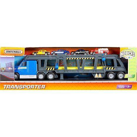 Matchbox (マッチボックス) KidPicks Car Transporter - Blue ミニカー ミニチュア 模型 プレイセット自