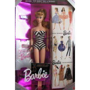有名なブランド Barbie(バービー) 35th Anniversary Special Edition Reproduction of Original 1959 Barbie(バービー) D