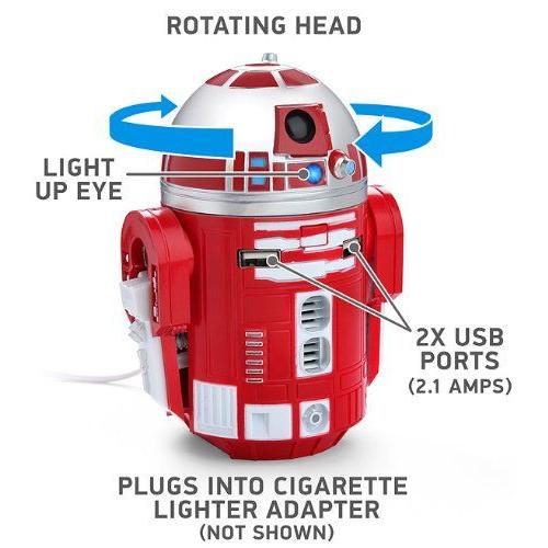 R2-D2 スターウォーズ USB 車載充電器 : STARWARS ThinkGEEK CHARGER 