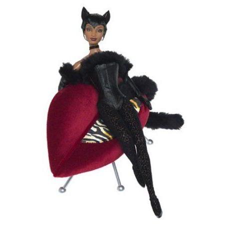 正規輸入元品 Barbie(バービー) Collector - Lounge Kitties Doll Collection - Black Panther with Lips Shaped Ottom