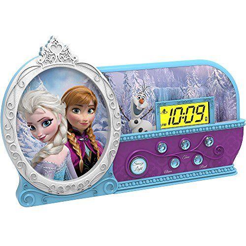 人気絶頂 Disney Frozen ディズニーアナと雪の女王プリンセスエルザナイトグロー目覚まし時計 激安単価で Orientalweavers Com
