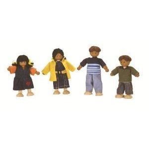 Plan Toys Dollhouse (ドールハウス) Ethnic Doll Family 1345 ドール 人形 フィギュア