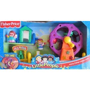 Fisher Price (フィッシャープライス) LITTLE PEOPLE MUSICAL FERRIS WHEEL w EDDIE & MAGGIE フィギュア
