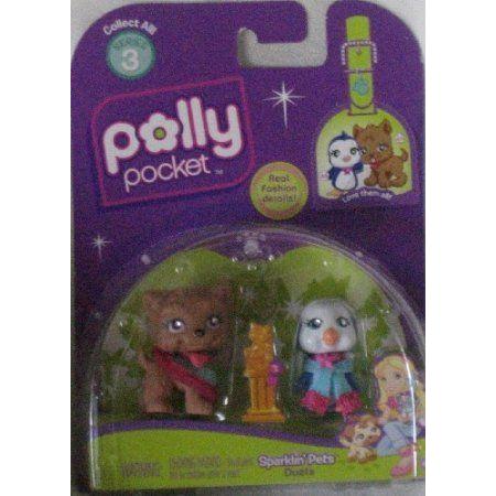 Polly Pocket Sparklin Pets Duets Puppy and Penguin｜value-select