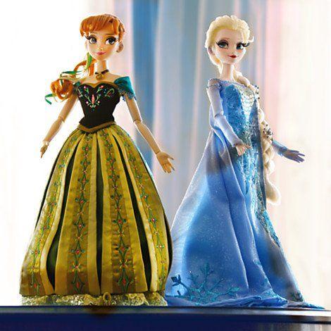 ディズニー Disney アナと雪の女王 アナ＆エルサ リミテッドドール 2体