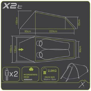 カリマー Karrimor Xlite 2 テント 2人用軽量テント : バリュー