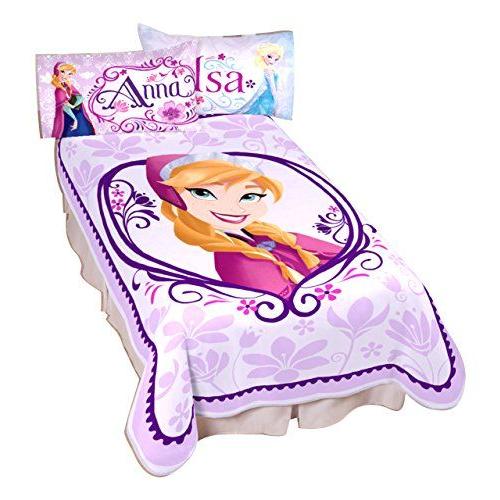 Disney Frozen ディズニー アナと雪の女王 アナの絵ブランケット毛布 157x229cm
