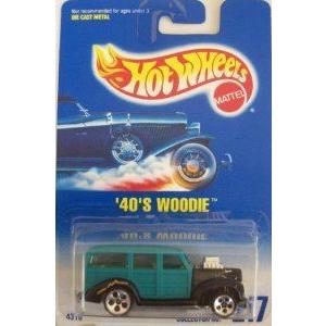 Mattel (マテル) Hot Wheels (ホットウィール) 1998 1:64 スケール Green 40´s Woodie ダイキャスト Coll
