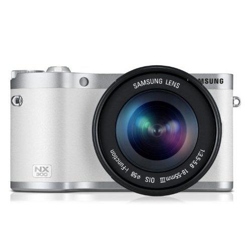 SAMSUNG NX300 スマート Wi-Fi 搭載 デジタルカメラ 18-55mm レンズキット (ホワイト) : Samsung NX EV-NX300ZBATUS Wireless SMART Digital