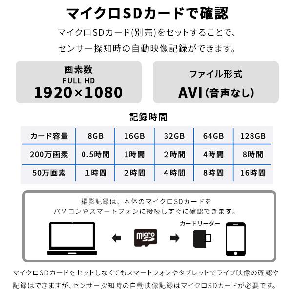 充電式センサーカメラ セット ［メーカー直送品］ : バリュー