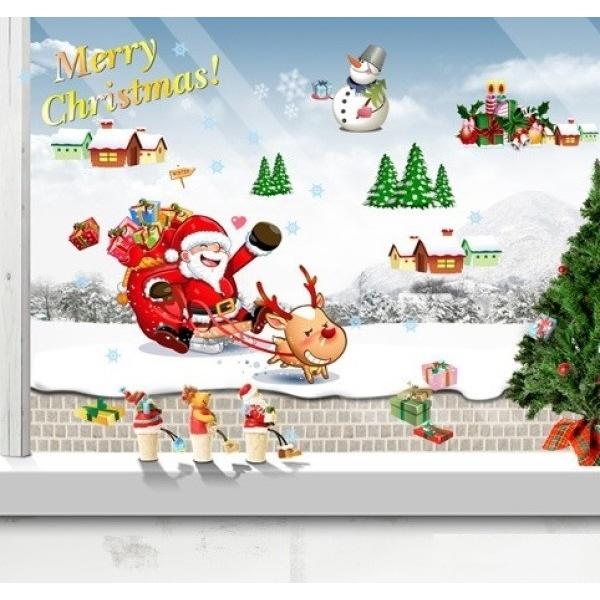 ウォールステッカー クリスマス 北欧 クリスマスツリー サンタクロース ウィンドウ トナカイ オーナメント サンタ シール 星 雪 壁紙 冬 雪だるま Vr0026 Vr0026 Value Deco Park 通販 Yahoo ショッピング