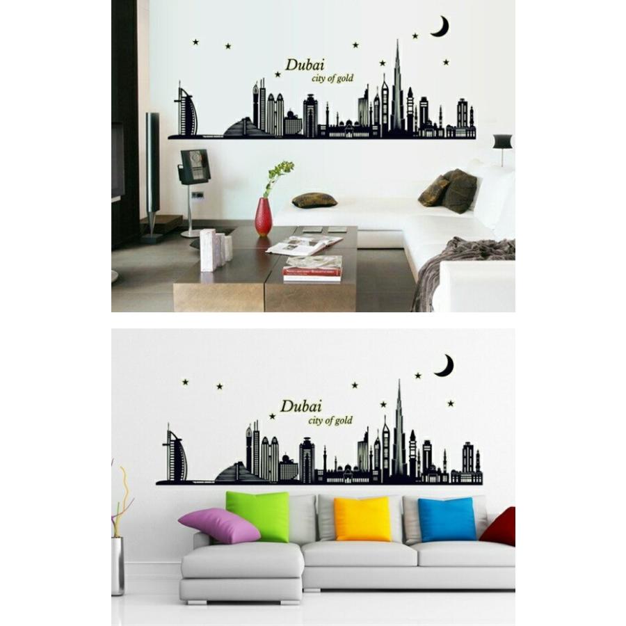 ウォールステッカー 蓄光 光 おしゃれ 子供部屋 光るウォールステッカー ドバイ 風景 壁紙 かっこいい シール 壁紙 英字 英文 トイレ 夜光 建物 子ども Vr0142 Vr0142 Value Deco Park 通販 Yahoo ショッピング