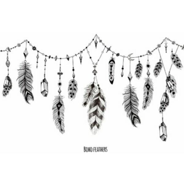 ウォールステッカー モノトーン おしゃれ 羽根 ネイティブ インディアン アメリカン 羽 ステッカー モノクロ レトロ モダン カフェ 飾り 装飾 玄関 Vr Vr Value Deco Park 通販 Yahoo ショッピング