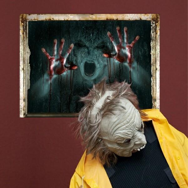 ウォールステッカー ハロウィン 窓 子供部屋 ステッカー 壁紙 シール 壁穴 ハロウィンパーティー 穴 血 お城 月 かぼちゃ 魔女 モンスター ハロウイン Vr Vr Value Deco Park 通販 Yahoo ショッピング